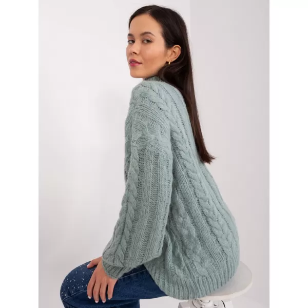  Dámský svetr WOOL FASHION ITALIA AT-SW-2363-2.04P MINT 