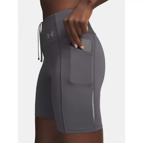  Dámské kraťasy UNDER ARMOUR UA VELOCITI 6IN FITTED SHORT 6009498-025 ŠEDÁ 