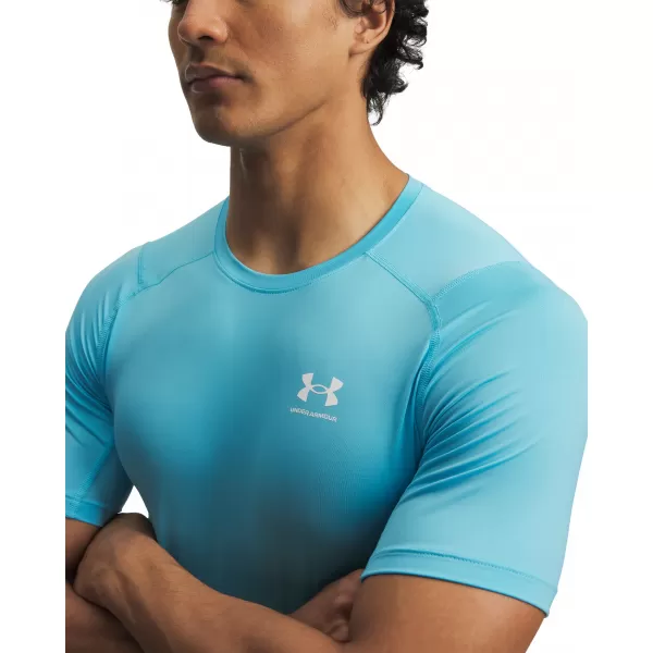  Pánské triko UNDER ARMOUR HG ARMOUR COMP SS 1361518-481 MODRÁ 