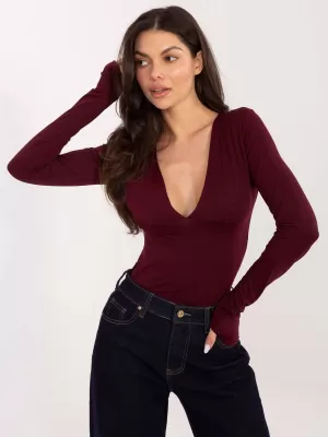 Dámská halenka ITALY MODA IT-BZ-21823.97 BURGUNDY