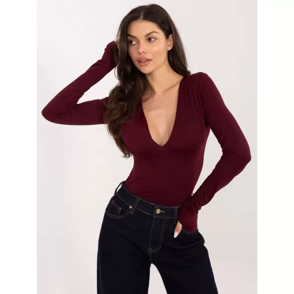  Dámská halenka ITALY MODA IT-BZ-21823.97 BURGUNDY 