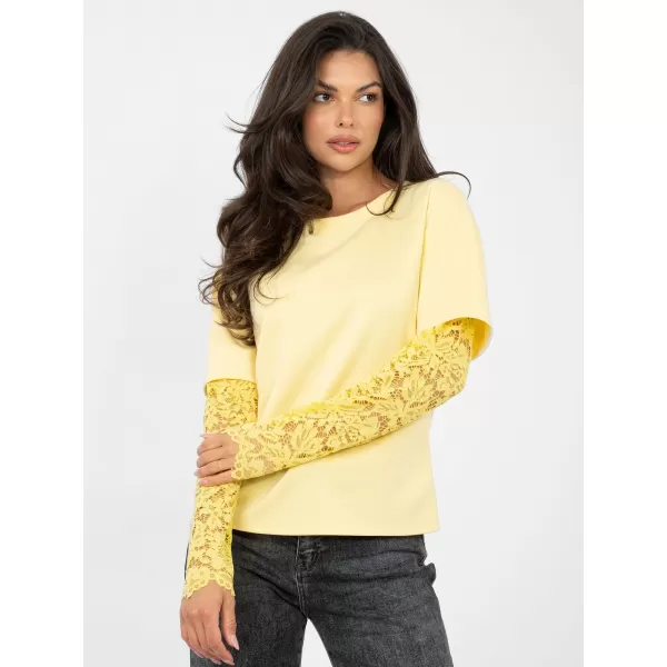 Dámská halenka FACTORY PRICE IT-BZ-22128.27 BRIGHT YELLOW 