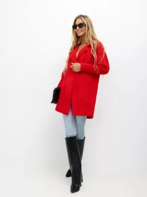 Dámský kabát FACTORY PRICE MBM-PL-1517.00P RED