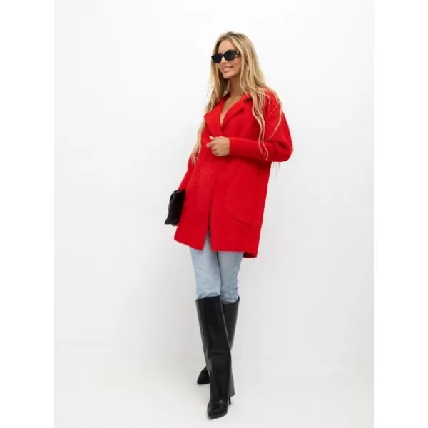  Dámský kabát FACTORY PRICE MBM-PL-1517.00P RED 