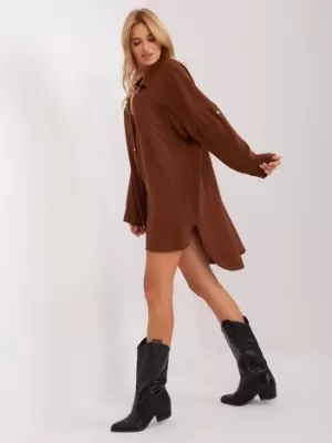 Dámské šaty ITALY MODA DHJ-SK-13938.02P BROWN
