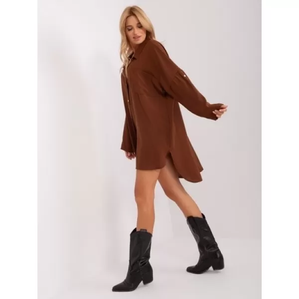  Dámské šaty ITALY MODA DHJ-SK-13938.02P BROWN 