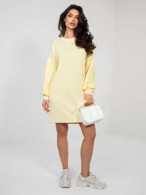 Dámské šaty RUE PARIS RV-SK-A1064.09 BRIGHT YELLOW