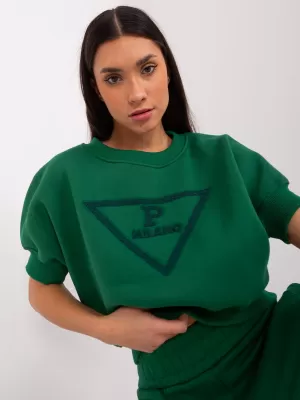Dámský set MY RED LIPS EM-KMPL-786.06 DARK GREEN