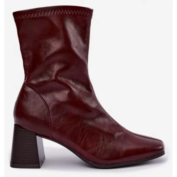  Dámské kotníkové boty BOTO D-332 BURGUNDY 