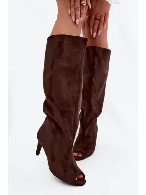 Dámské kozačky BOTO LA3153 BROWN