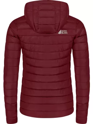 Dámská prošívaná bunda NORDBLANC NIMBUS WJL8395 VÍNOVÁ