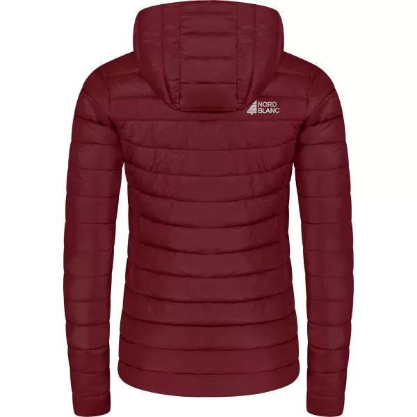  Dámská prošívaná bunda NORDBLANC NIMBUS WJL8395 VÍNOVÁ 