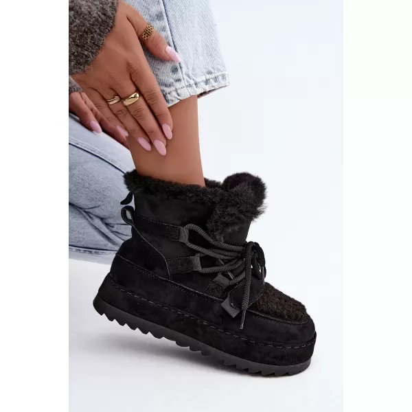  Dámské sněhule BOTO 9077 BLACK 