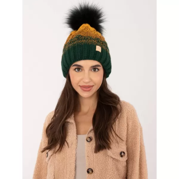  Dámská čepice RUE PARIS JK-CZ-52.17 DARK GREEN 