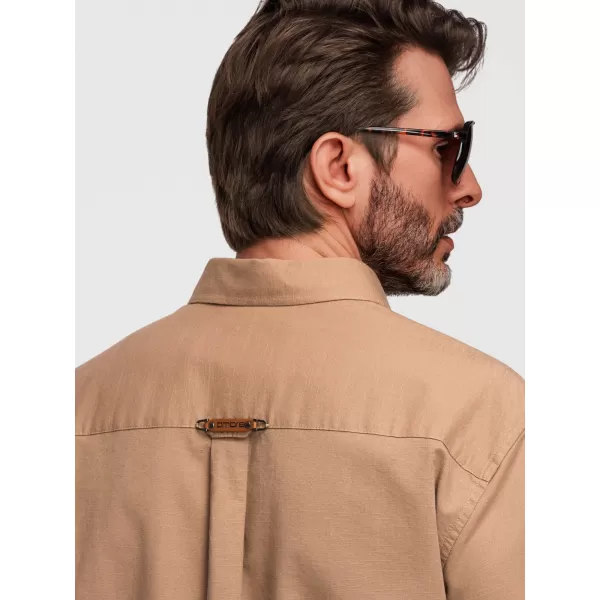  Pánská košile OMBRE N-OM-SHCS-0134 LIGHT BROWN 