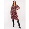 Dámské šaty ITALY MODA IT-SK-10536-1.16P BURGUNDY