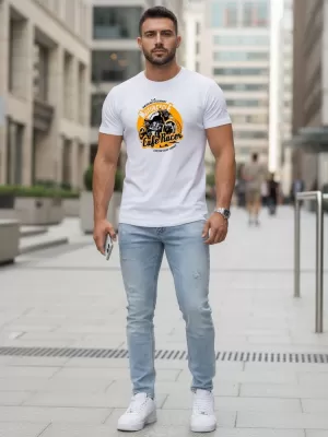 Pásnké triko DSTREET BÍLÁ