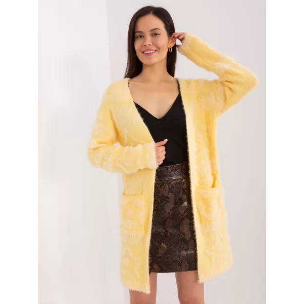  Dámský svetr WOOL FASHION ITALIA AT-SW-234503.00P BRIGHT YELLOW 
