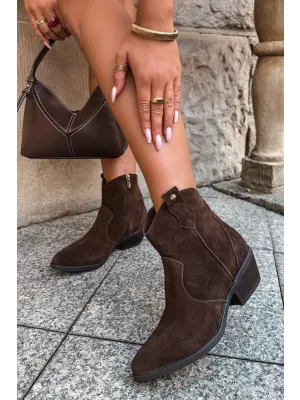 Dámské kotníkové boty BIG STAR SHOES SS274463 HNĚDÁ