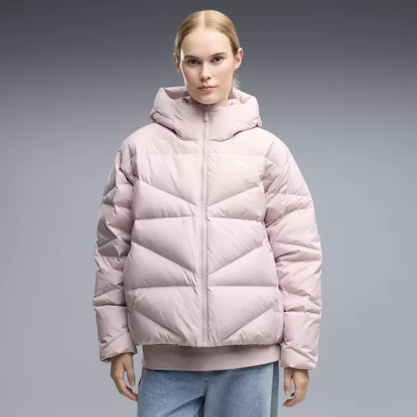 Dámský kabát PUMA HOODED DOWN PUFFER JACKET W 69458049 MISTY PINK 