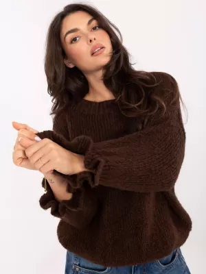 Dámský svetr ITALY MODA MI-SW-2912.10X DARK BROWN