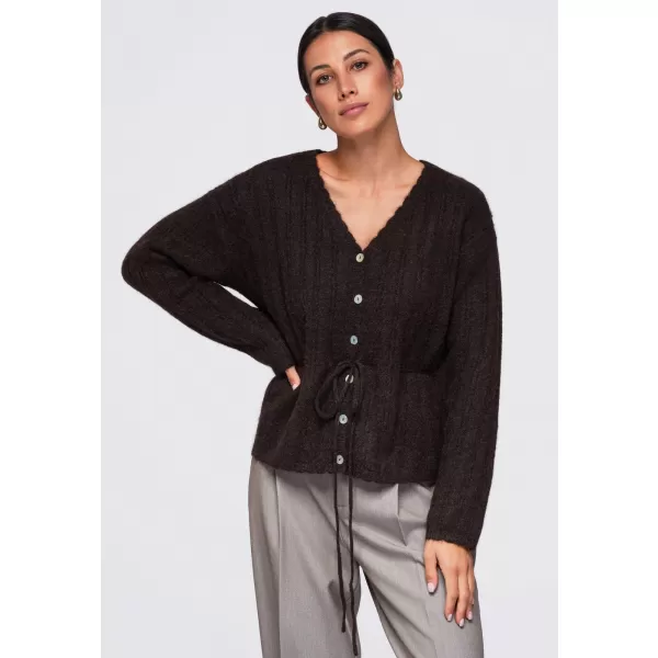  Dámský svetr OMBRE OW-SW-E0012 BROWN 
