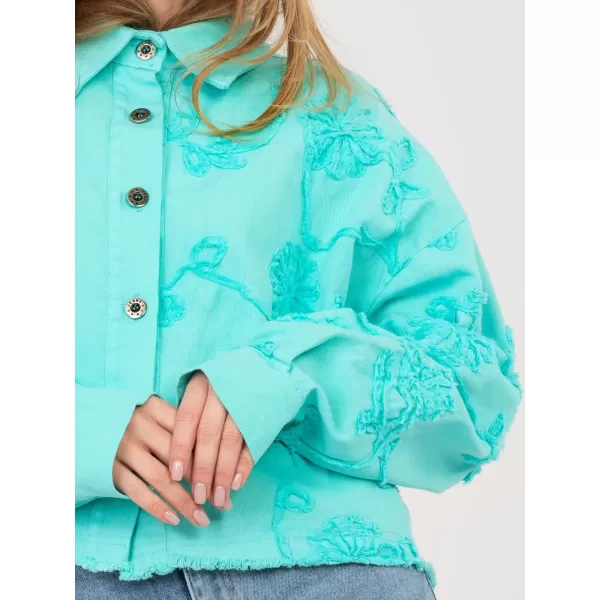  Dámská bunda RUE PARIS IT-KR-FL9993.77 TURQUOISE 