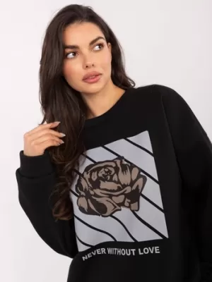 Dámská mikina ITALY MODA MI-BL-4216.15 NOIRE