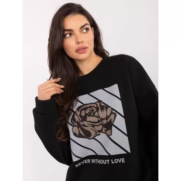  Dámská mikina ITALY MODA MI-BL-4216.15 NOIRE 