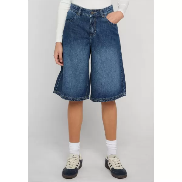  Dámské kalhoty URBAN CLASSICS TB8192 MID DEEP BLUE WASHED 