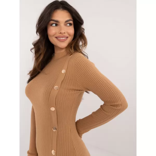  Dámské šaty WOOL FASHION ITALIA AT-SK-2345-2.34 CAMEL 