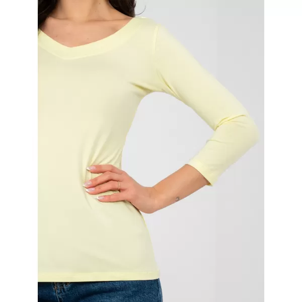 Dámské triko RUE PARIS RV-BZ-A1190.16 BRIGHT YELLOW 