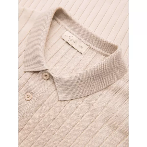  Pánské triko s límečkem OMBRE OM-POSS-0169 BEIGE 