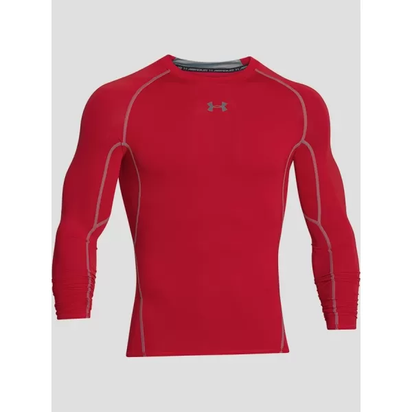  Pánské kompresní triko UNDER ARMOUR HG LS 1257471-600 ČERVENÁ 