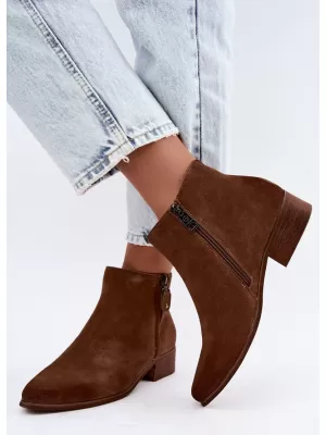 Dámské kotníkové boty VINCEZA 133136 LIGHT BROWN