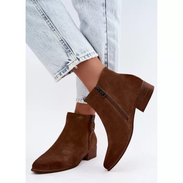 Dámské kotníkové boty VINCEZA 133136 LIGHT BROWN 