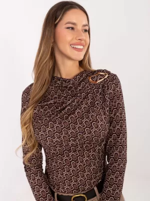 Dámská halenka RUE PARIS IT-BZ-20315.01 BROWN
