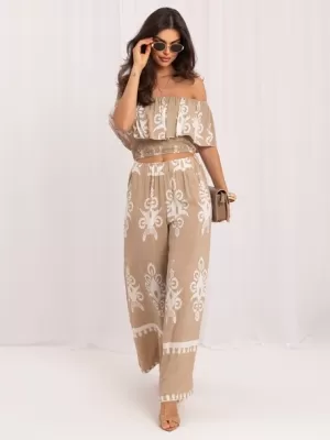 Dámský komplet ITALY MODA MO-KMPL-126175.85 BEIGE