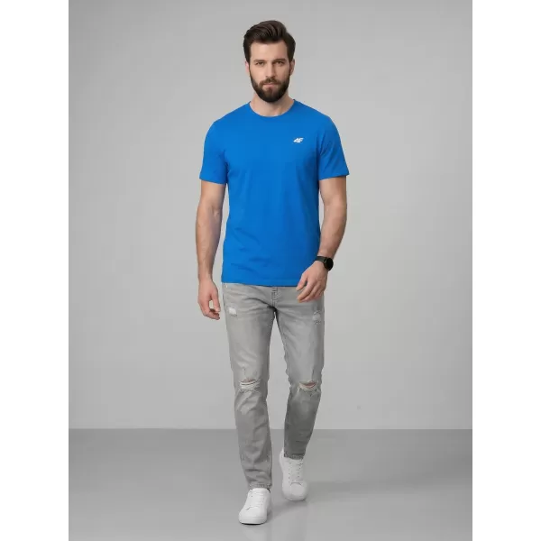  Pánské triko 4F 4FWMM00TTSHM3341 BLUE 