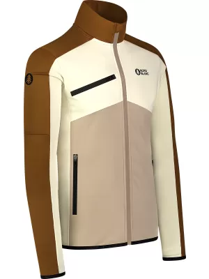 Pánská powerfleece mikina NORDBLANC CUSP NBSFM8334 HNĚDÁ