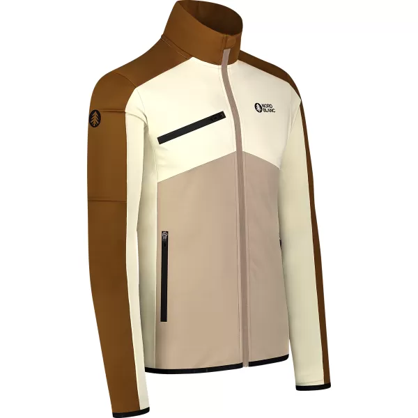  Pánská powerfleece mikina NORDBLANC CUSP NBSFM8334 HNĚDÁ 