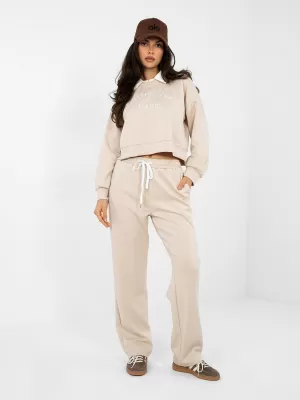 Dámská tepláková souprava ITALY MODA IT-KMPL-22212.85 LIGHT BEIGE