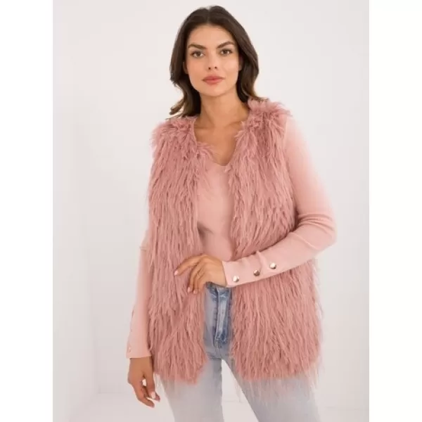  Dámská vesta WOOL FASHION ITALIA AT-KZ-2349-1.50 DARK PINK 