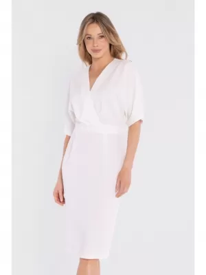 Dámské šaty STYLOVE S434 ECRU