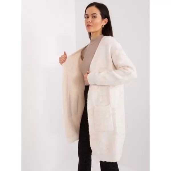  Dámský svetr WOOL FASHION ITALIA AT-SW-23401-A.39 LIGHT BEIGE 