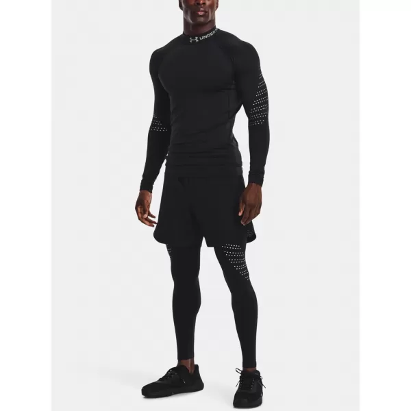  Pánské termo triko UNDER ARMOUR UA CG ARMOUR NOVELTY MOCK 1373828-001 ČERNÁ 