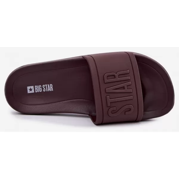  Dámské pantofle BIG STAR SHOES UU274072 HNĚDÁ 