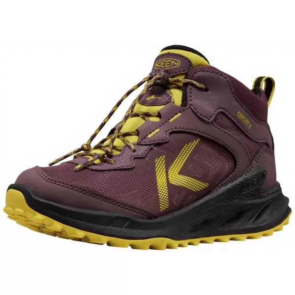  Juniorské boty KEEN ZIONIC MID WP HUCKLEBERRY/MANGO MINT 