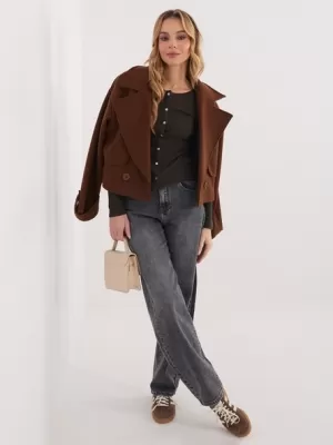 Dámské triko FACTORY PRICE WT-BZ-A1148.82 DARK BROWN