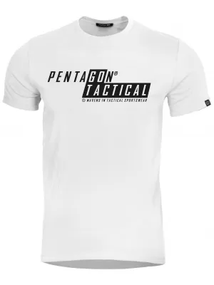 Pánské triko PENTAGON AGERON GO TACTICAL K09012-GT-00 WHITE